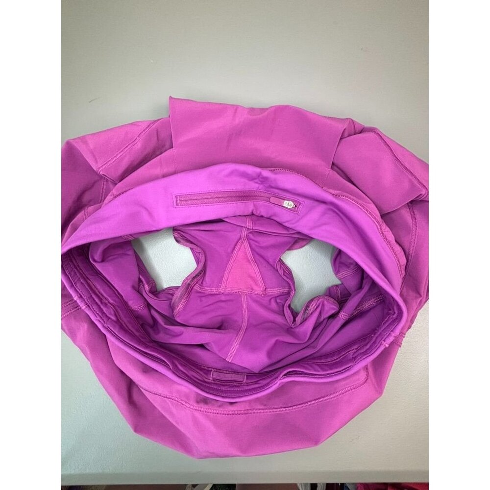 Lululemon women's 6 vivid plum pace‎ rival tennis athletic skort pleated back - Picture 8 of 8